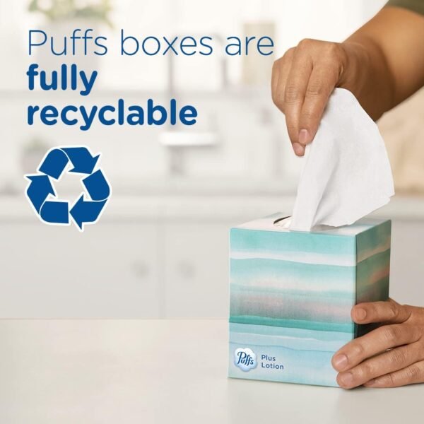 plus Lotion with Vicks Facial Tissues, 4 Cubes, 48 Tissues per Box - Image 8