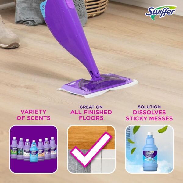Wetjet Multi-Purpose Floor Cleaner Solution with Febreze Refill, Lavender Scent, 1.25 Liter -42.2 Fl Oz (Pack of 2) - Image 3